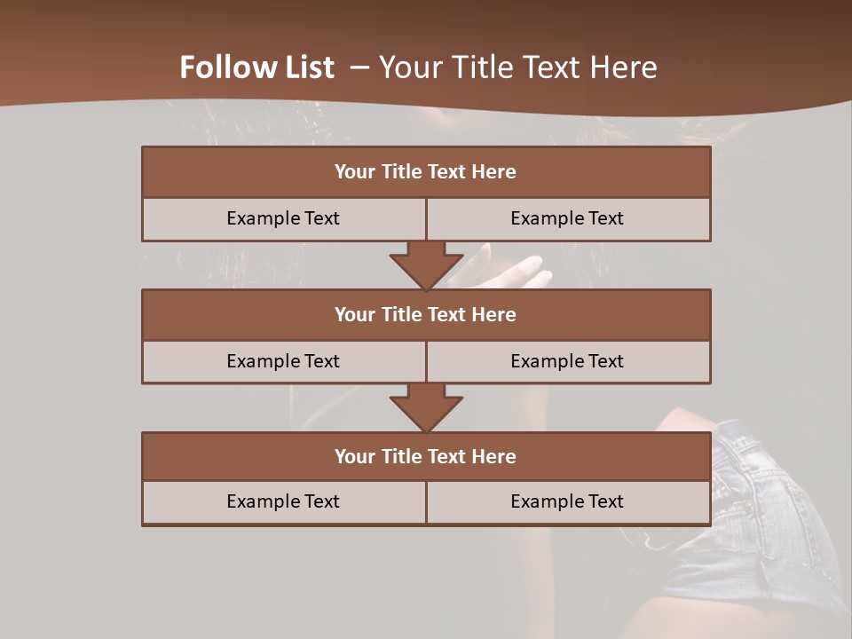 Caucasian Dance Body PowerPoint Template