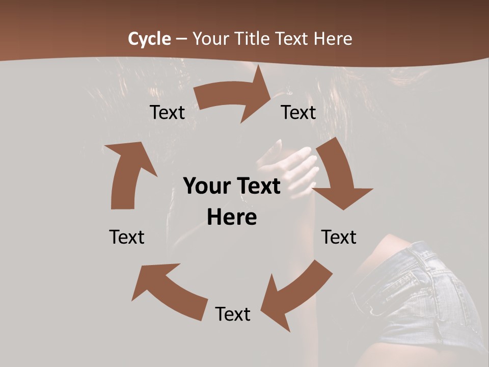 Caucasian Dance Body PowerPoint Template