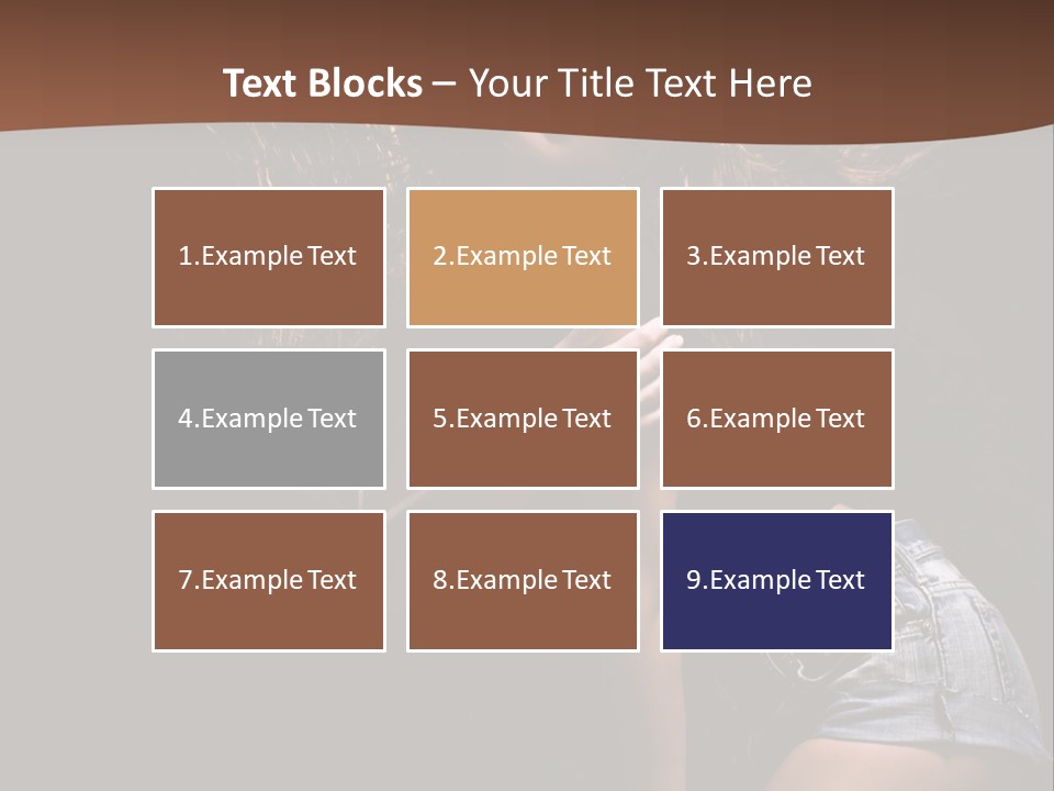 Caucasian Dance Body PowerPoint Template