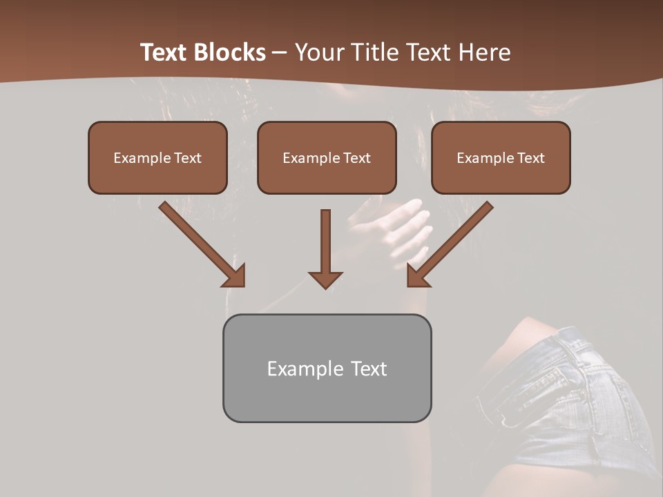 Caucasian Dance Body PowerPoint Template