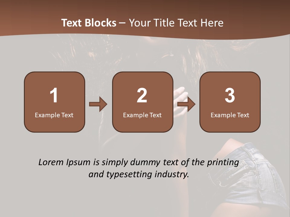 Caucasian Dance Body PowerPoint Template