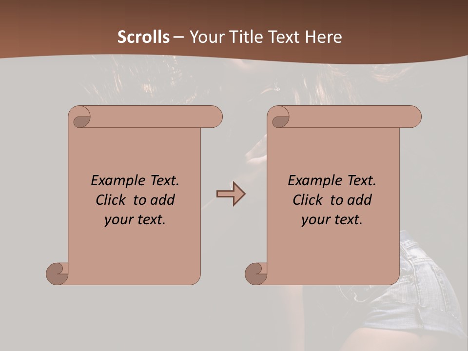 Caucasian Dance Body PowerPoint Template
