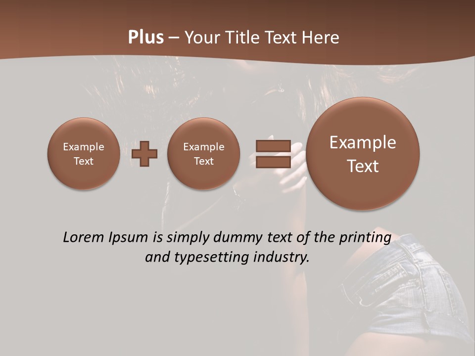 Caucasian Dance Body PowerPoint Template