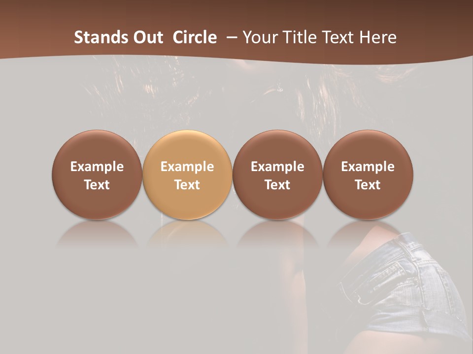 Caucasian Dance Body PowerPoint Template