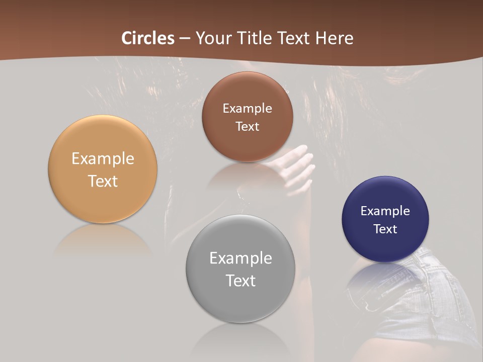 Caucasian Dance Body PowerPoint Template