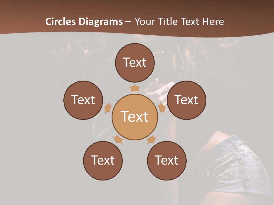 Caucasian Dance Body PowerPoint Template