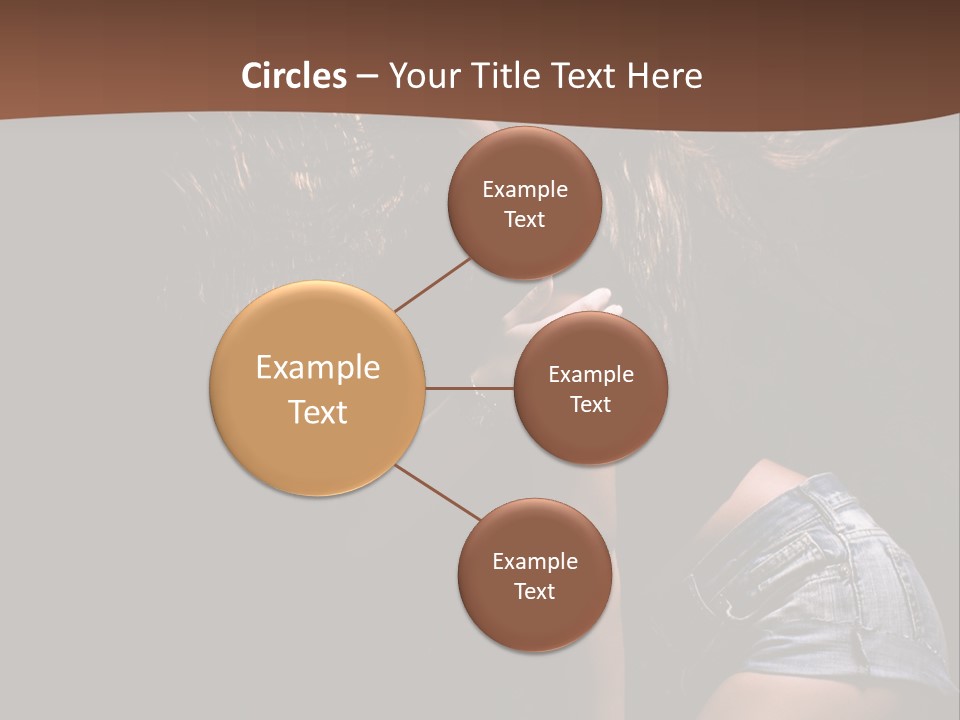 Caucasian Dance Body PowerPoint Template