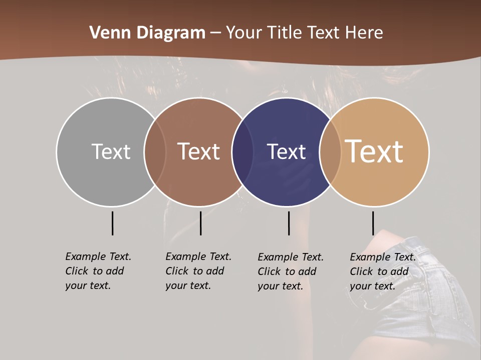 Caucasian Dance Body PowerPoint Template