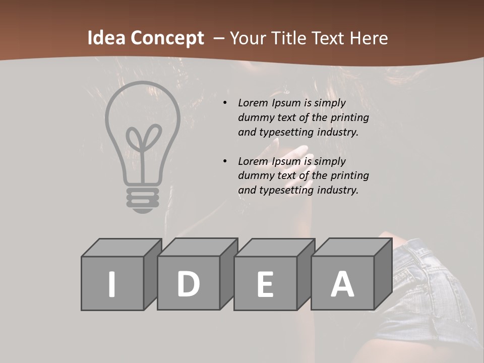 Caucasian Dance Body PowerPoint Template