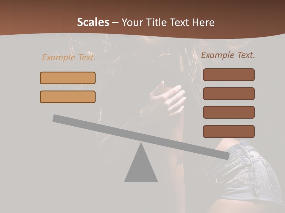 Caucasian Dance Body PowerPoint Template