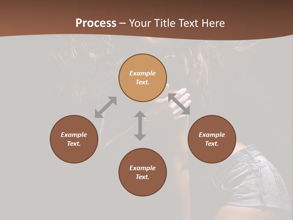 Caucasian Dance Body PowerPoint Template