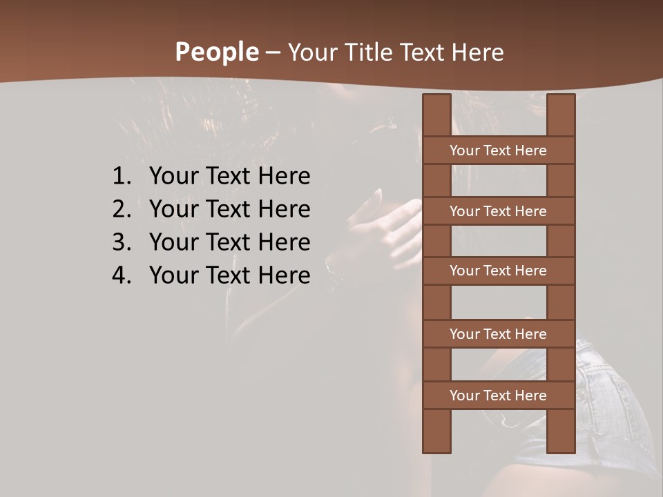 Caucasian Dance Body PowerPoint Template