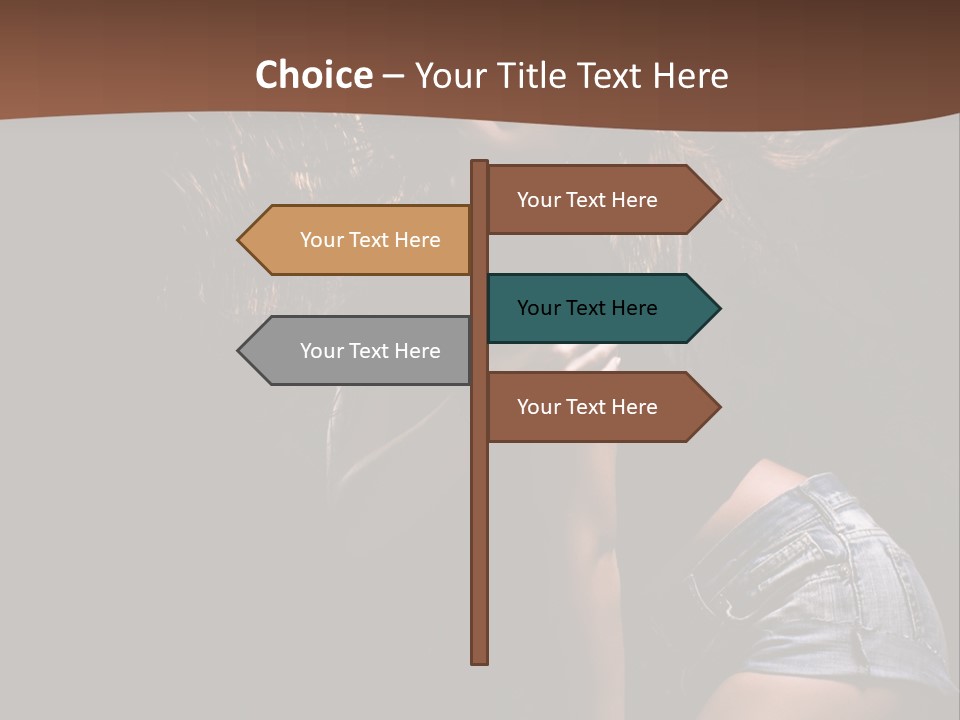 Caucasian Dance Body PowerPoint Template