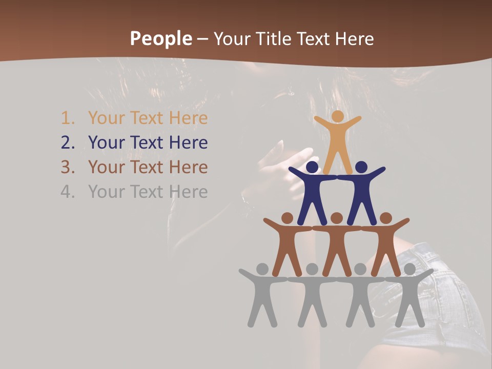 Caucasian Dance Body PowerPoint Template