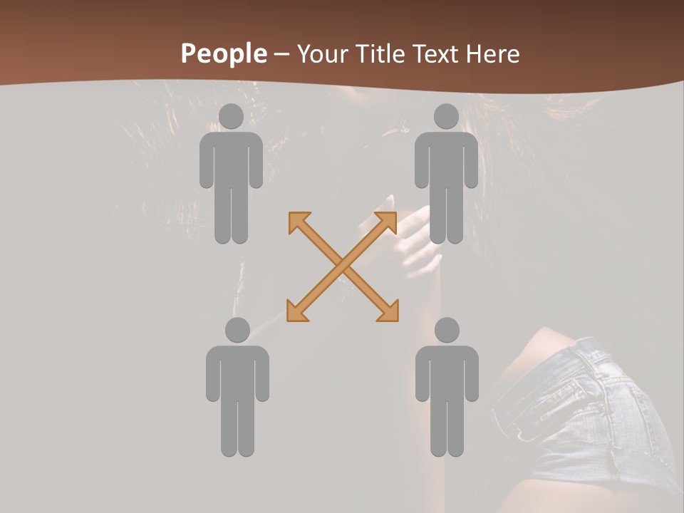 Caucasian Dance Body PowerPoint Template