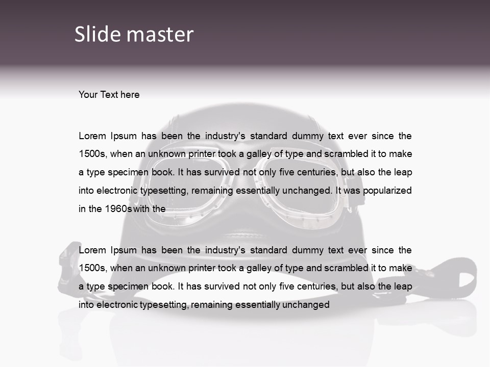 Protective Helmet Custom PowerPoint Template