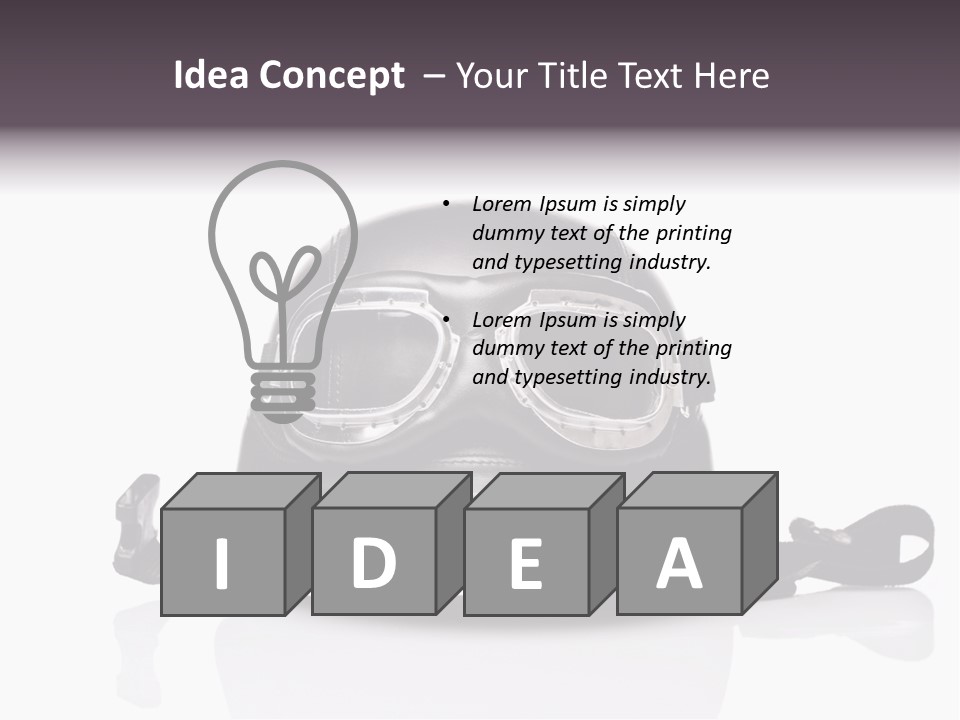 Protective Helmet Custom PowerPoint Template