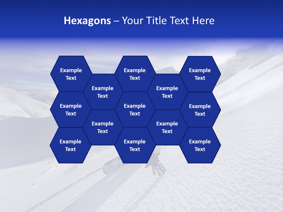 Snowboarding Zealand Board PowerPoint Template