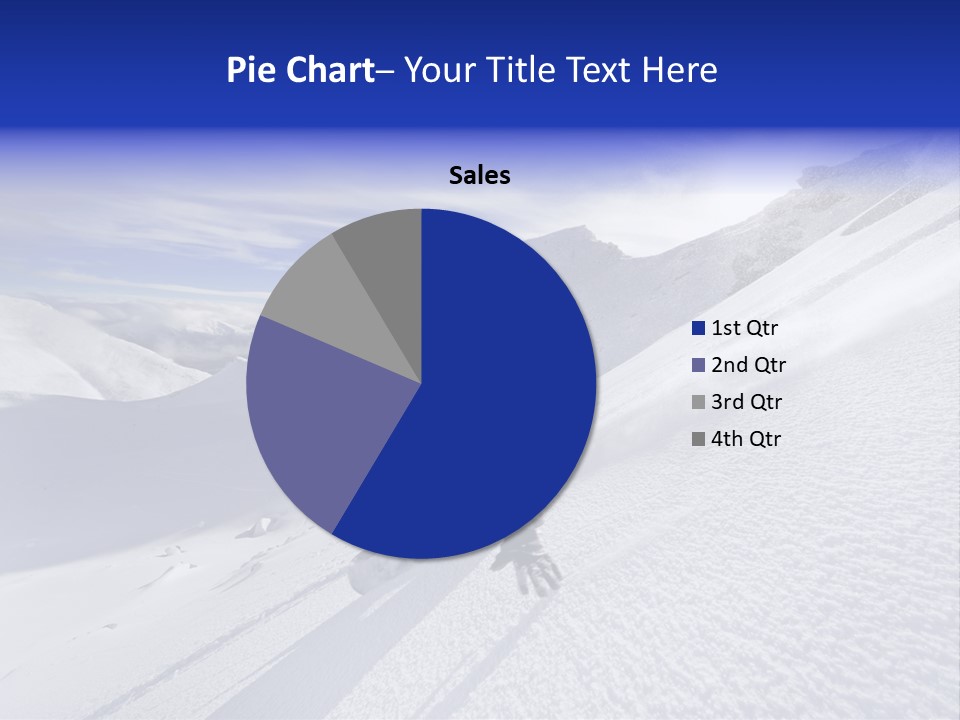 Snowboarding Zealand Board PowerPoint Template