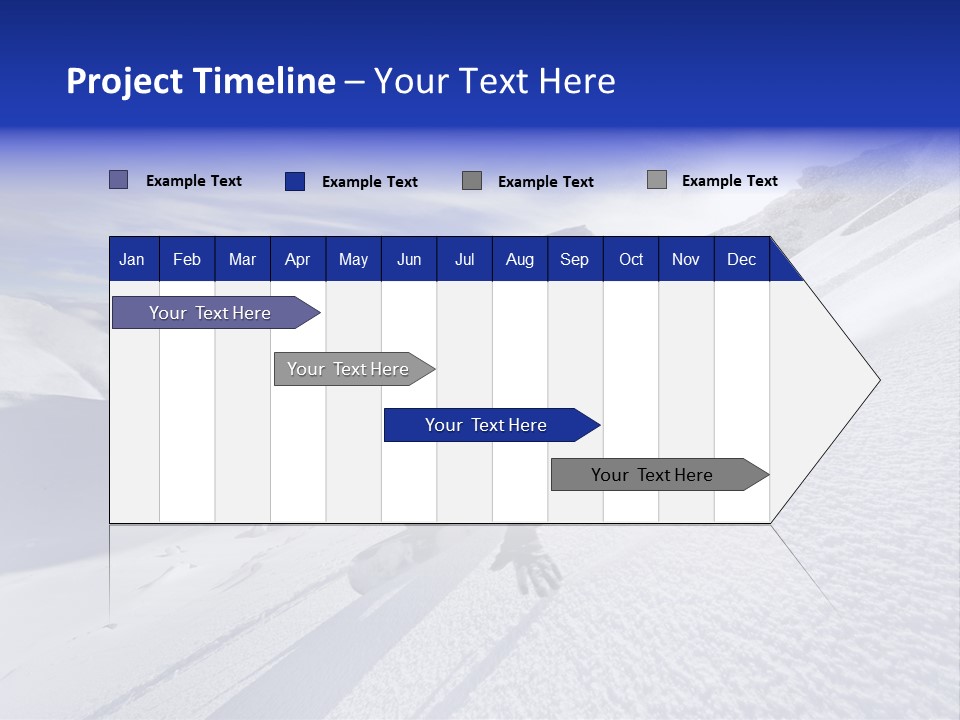 Snowboarding Zealand Board PowerPoint Template