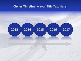 Snowboarding Zealand Board PowerPoint Template