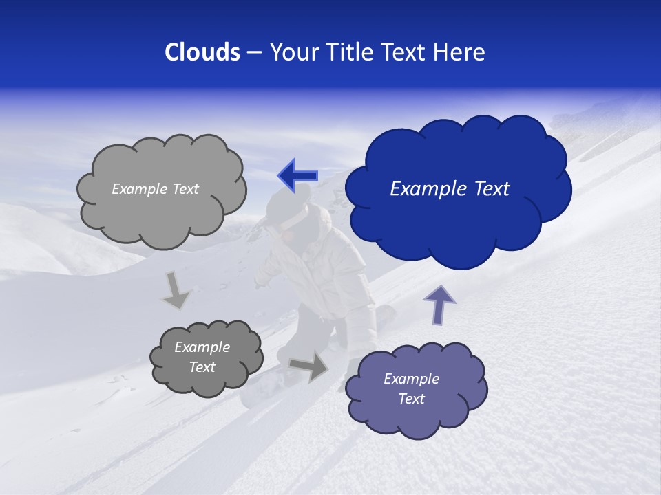 Snowboarding Zealand Board PowerPoint Template