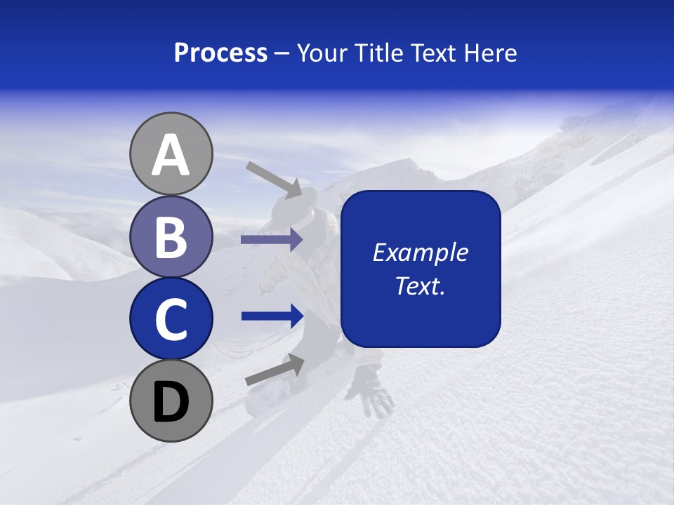 Snowboarding Zealand Board PowerPoint Template