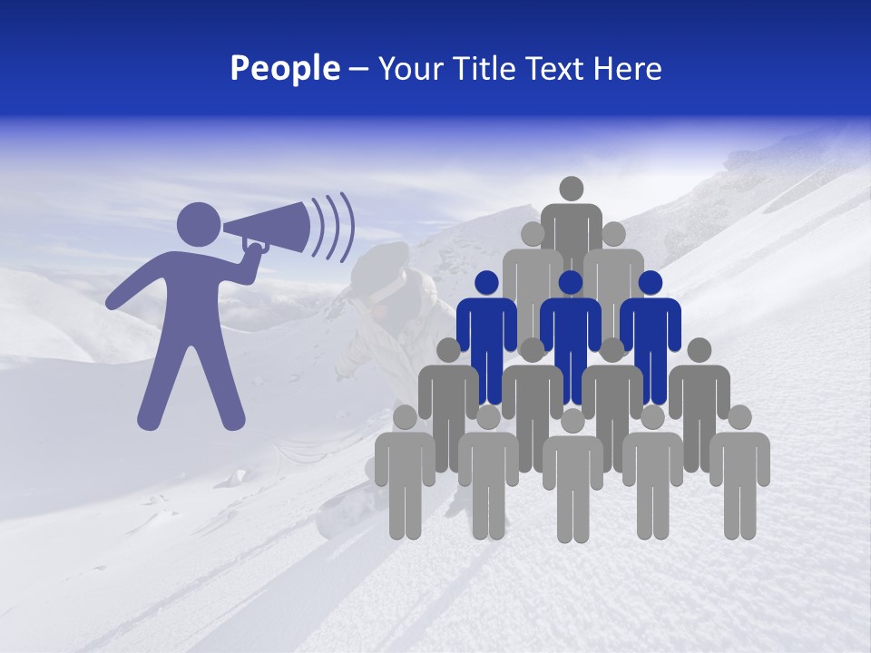 Snowboarding Zealand Board PowerPoint Template