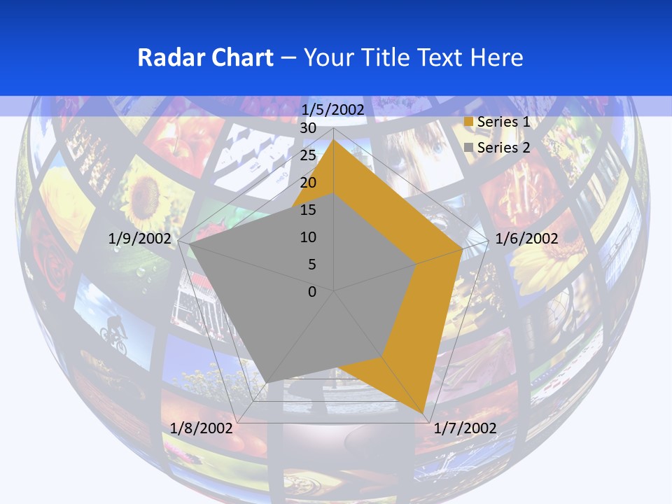 A Colorful Globe With Many Different Images On It PowerPoint Template