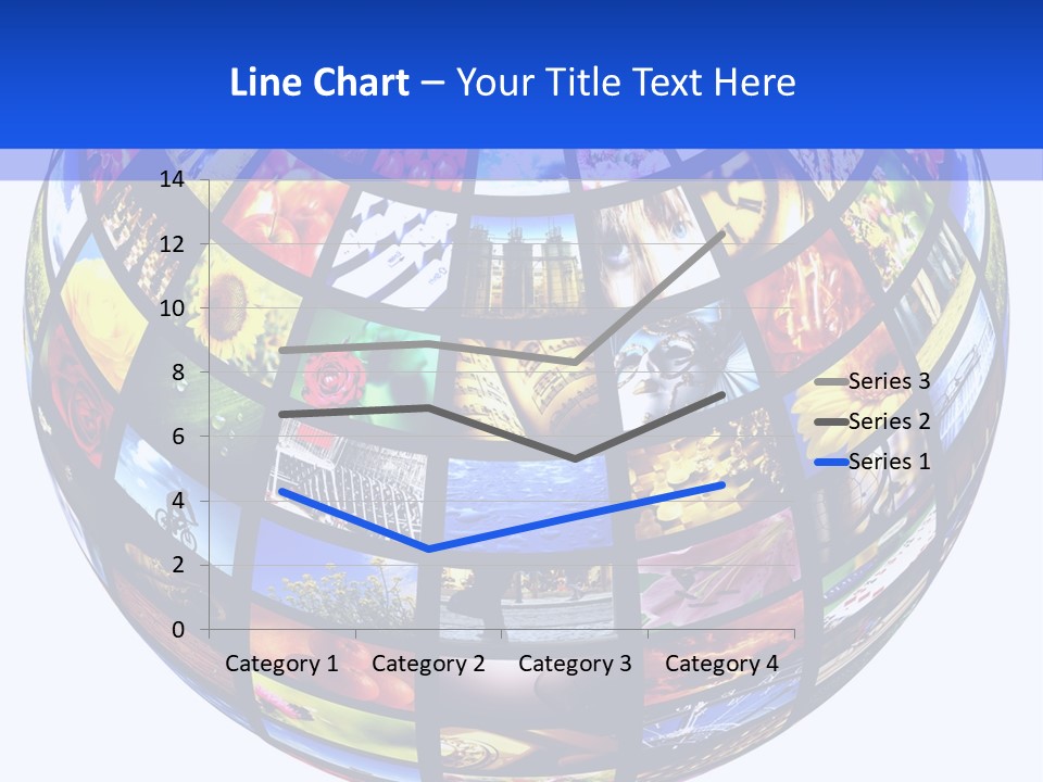 A Colorful Globe With Many Different Images On It PowerPoint Template