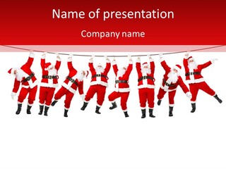 Year Christmas Isolated PowerPoint Template