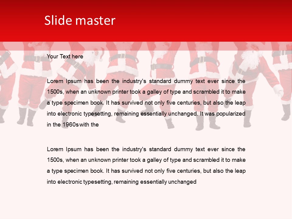 Year Christmas Isolated PowerPoint Template