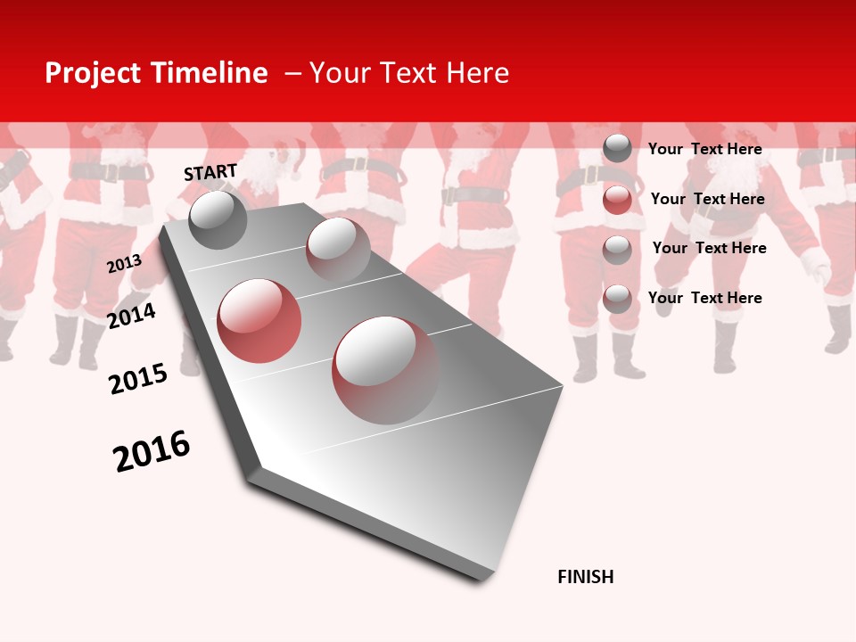 Year Christmas Isolated PowerPoint Template