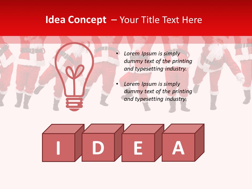 Year Christmas Isolated PowerPoint Template