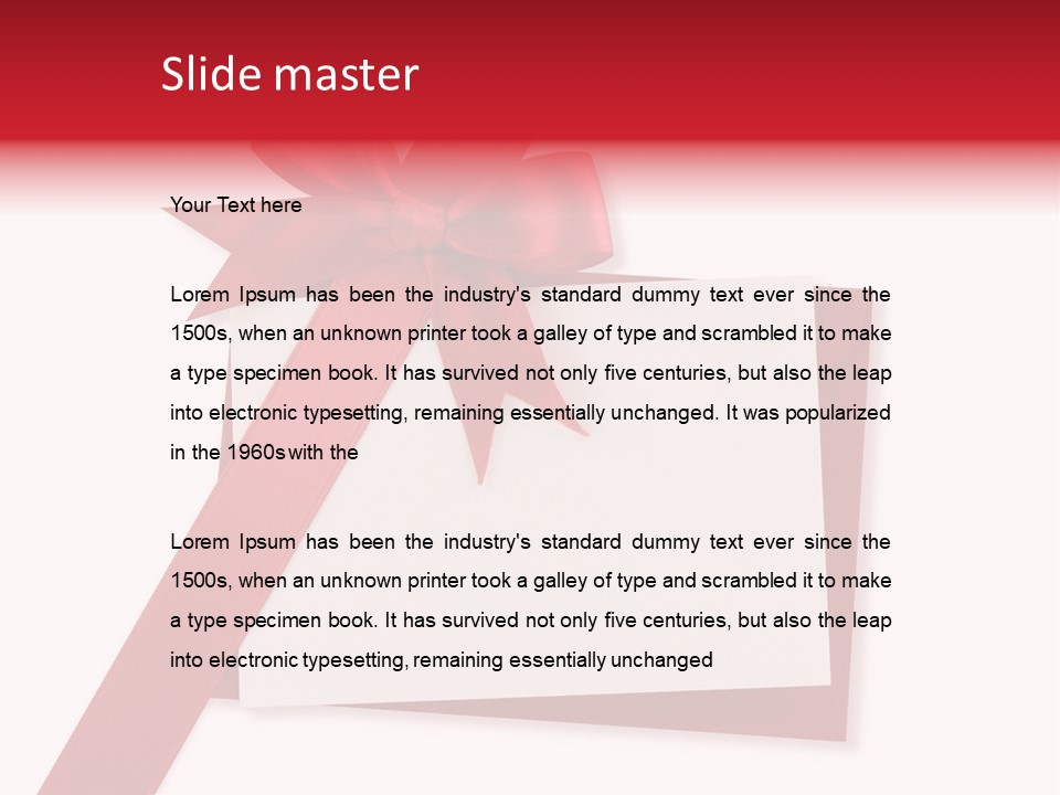 Silk Decoration Card PowerPoint Template