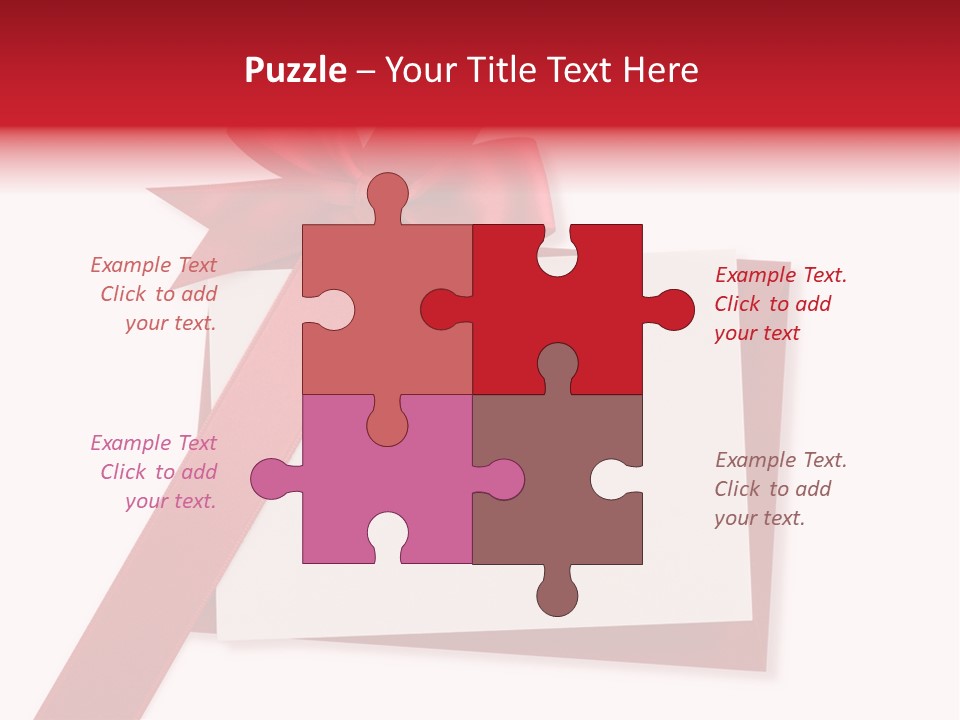 Silk Decoration Card PowerPoint Template