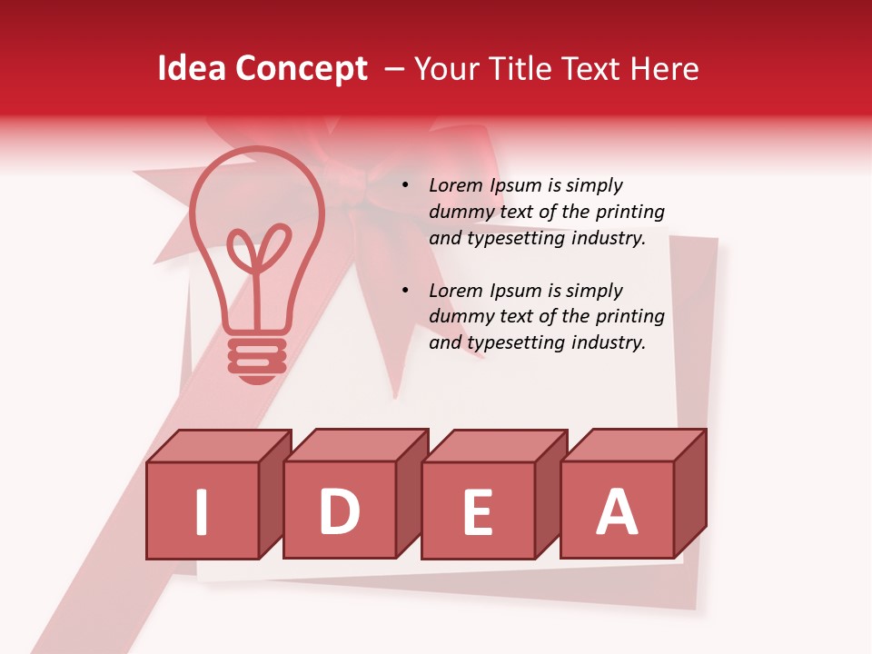 Silk Decoration Card PowerPoint Template