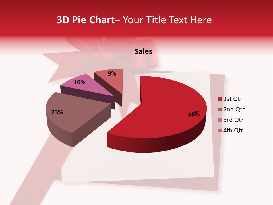 Silk Decoration Card PowerPoint Template