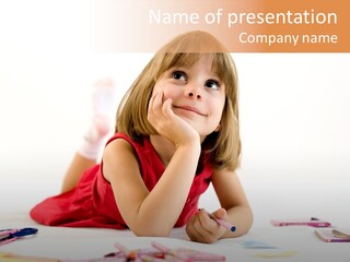 Crayon Preschooler Concept PowerPoint Template