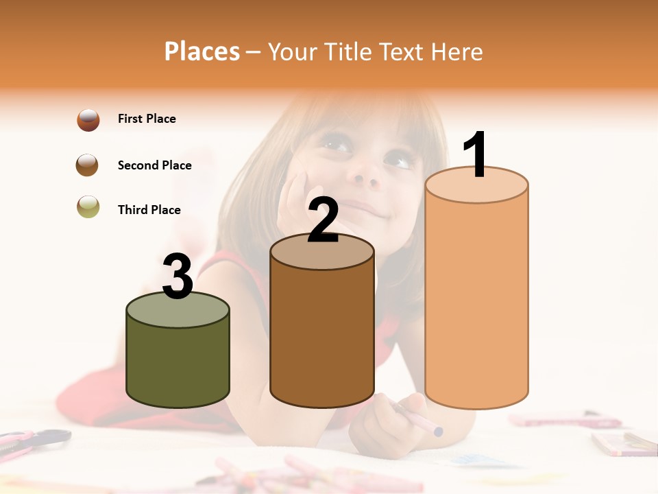 Crayon Preschooler Concept PowerPoint Template