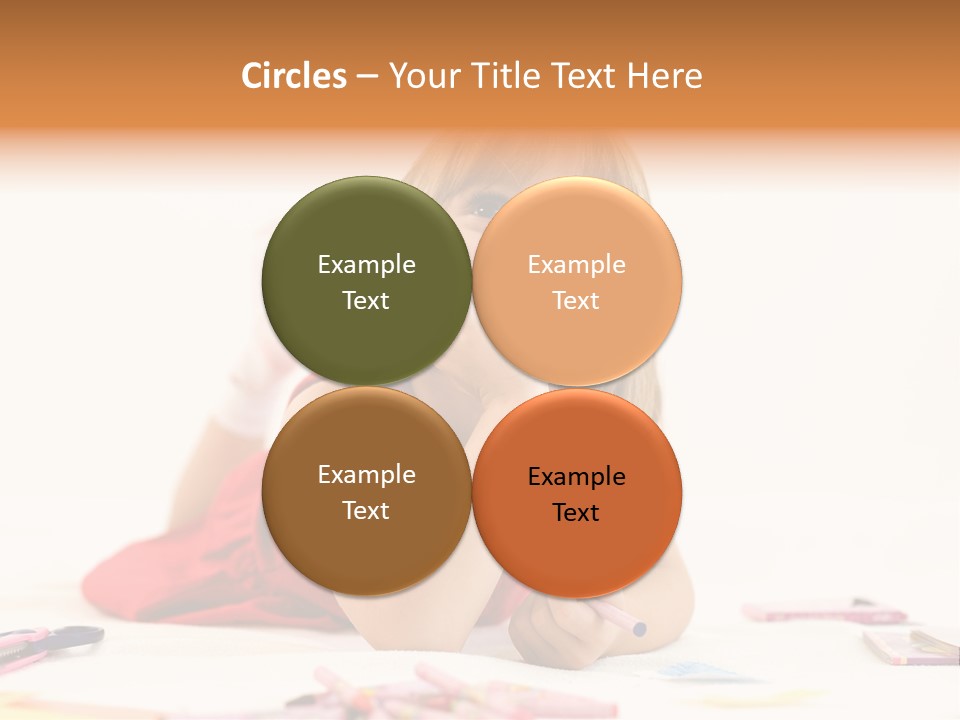 Crayon Preschooler Concept PowerPoint Template