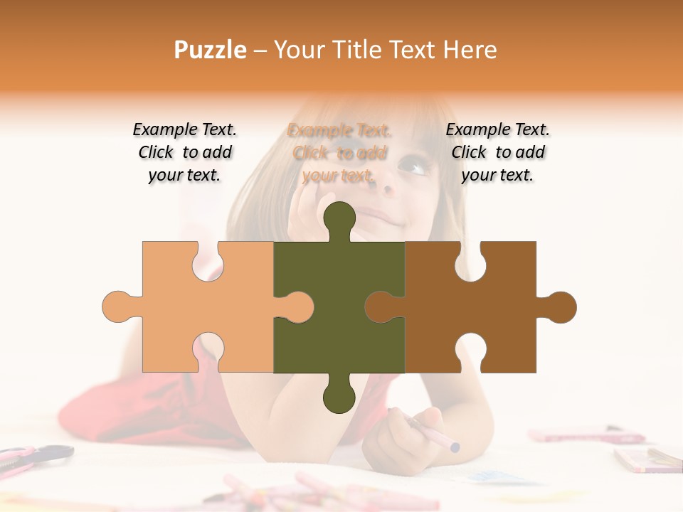 Crayon Preschooler Concept PowerPoint Template