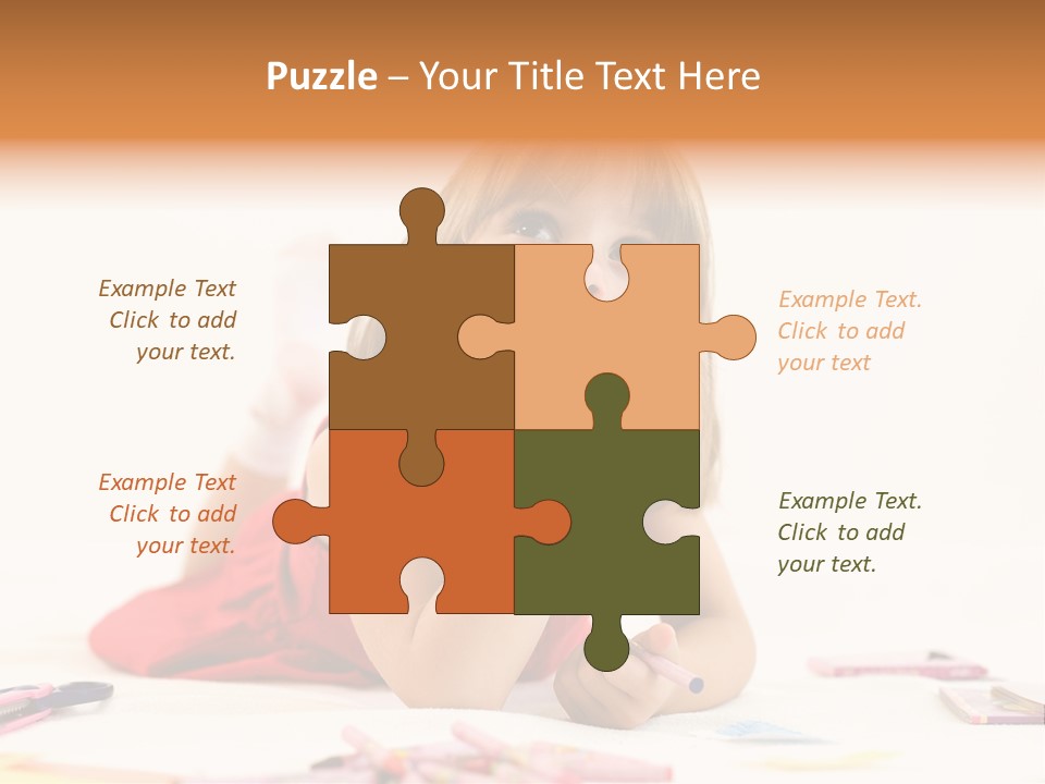 Crayon Preschooler Concept PowerPoint Template