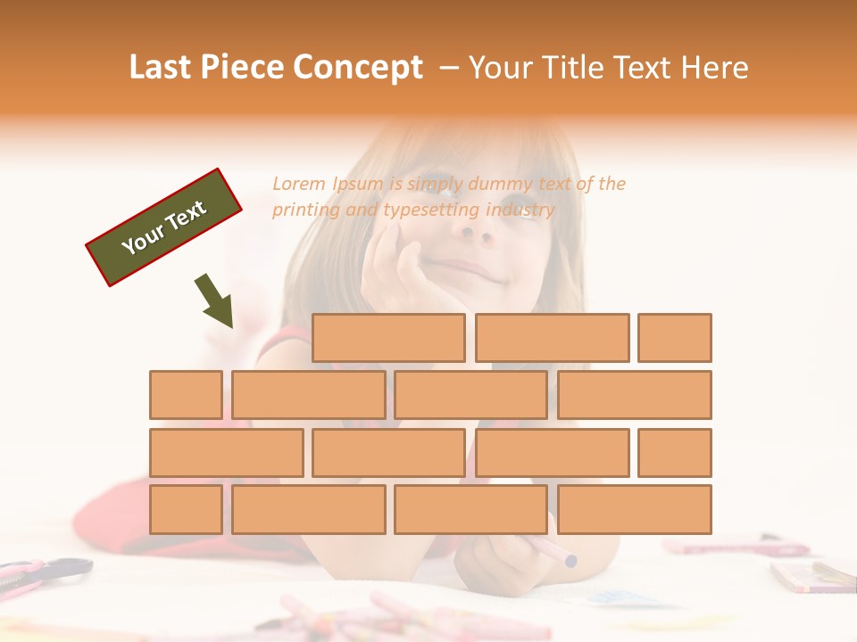 Crayon Preschooler Concept PowerPoint Template