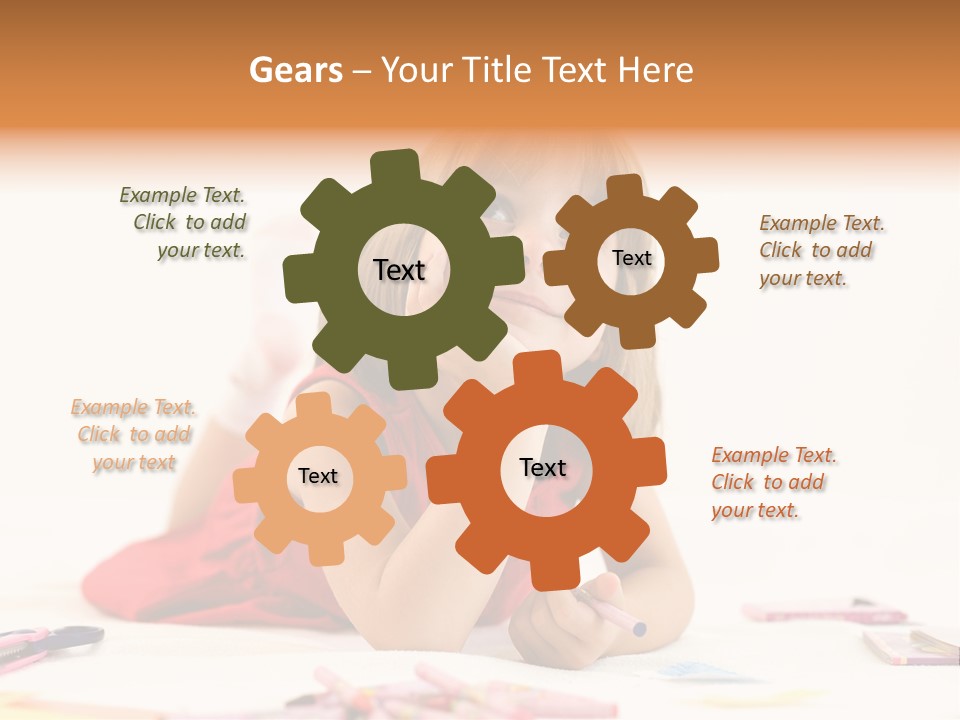 Crayon Preschooler Concept PowerPoint Template