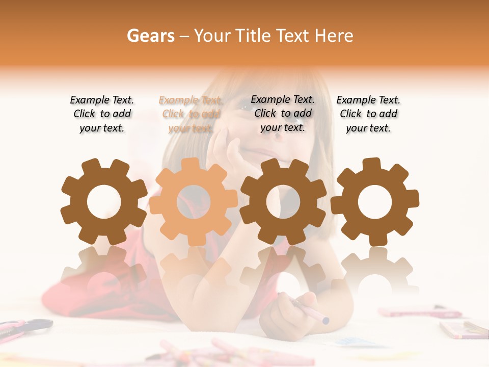 Crayon Preschooler Concept PowerPoint Template