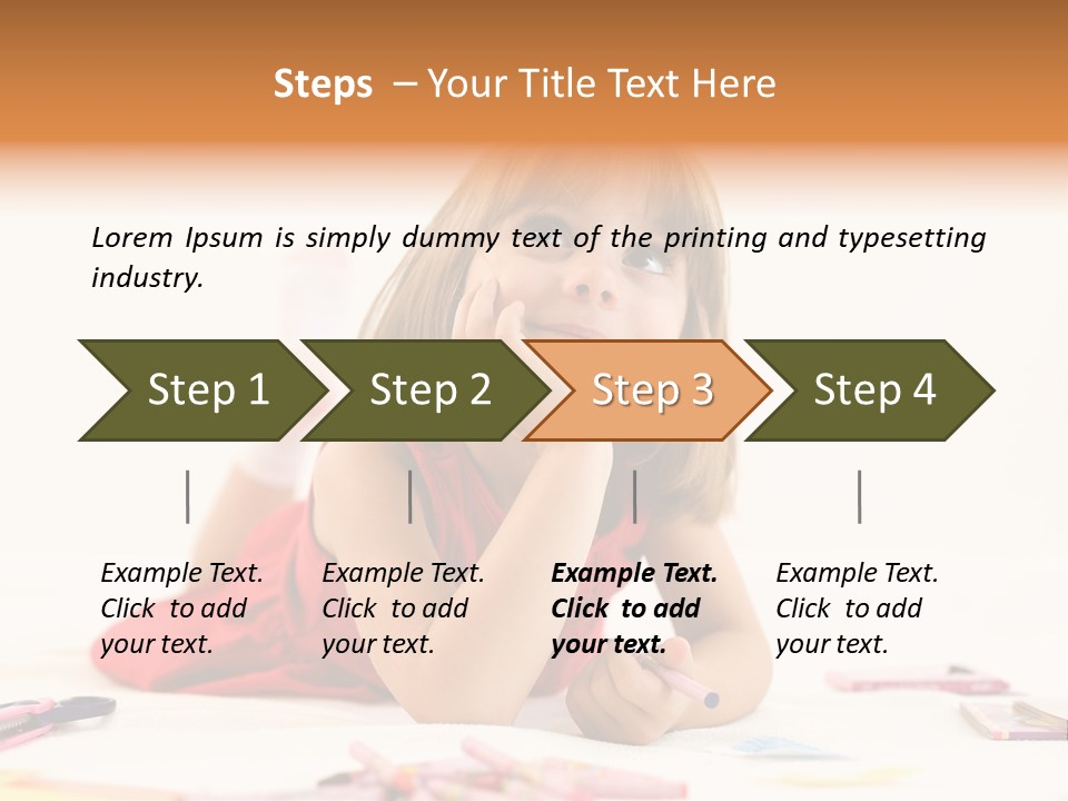 Crayon Preschooler Concept PowerPoint Template