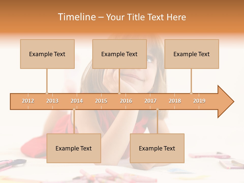 Crayon Preschooler Concept PowerPoint Template