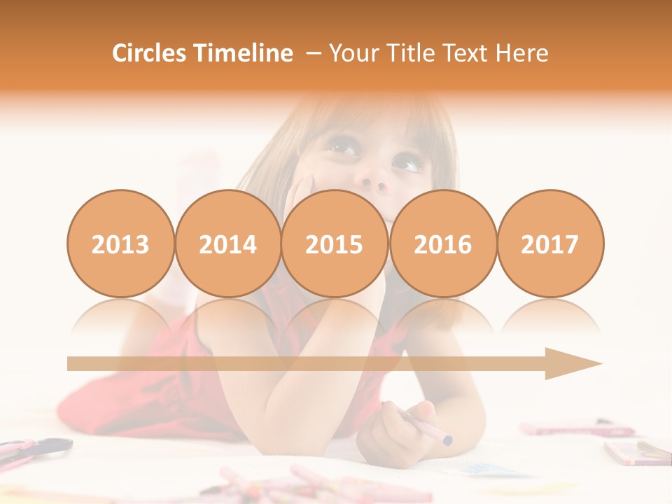 Crayon Preschooler Concept PowerPoint Template