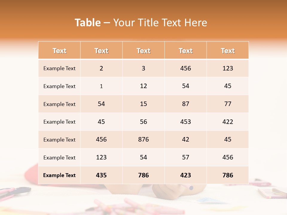 Crayon Preschooler Concept PowerPoint Template